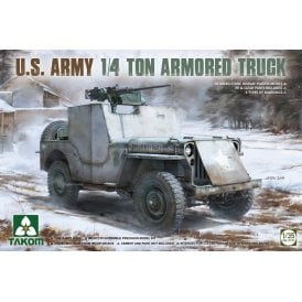 1:35 US Army 1/4 ton Armored Truck (Jeep) Military Model Kit