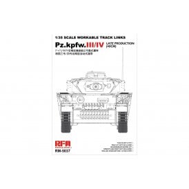 1:35 Workable Track Links for Pz.kpfw.III/IV Late Production Military Model Kit
