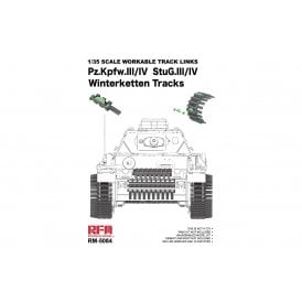 1:35 Workable Winterketten Tracki Links for Pz.Kpfw. III/IV & STUG.III/IV Military Model Kit