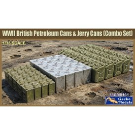 1:35 WWII British Petroleum Cans & Jerry Cans (Combo Set) Military Model Kit