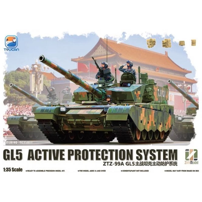 1:35 ZTZ-99A MBT - GL5 Active Protection System Military Model Kit