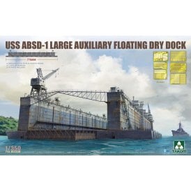 1:350 USS ABSD-1 Large Auxiliary Floating Dry Dock ABSD-1 Model Ship Kit 