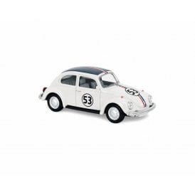 1:43 1973 VW Beetle #53 Model Car
