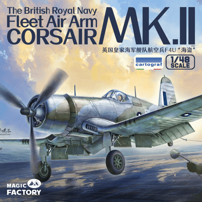 1:48 British Royal Navy Fleet Air Arm Corsair MK II Aircraft Model Kit