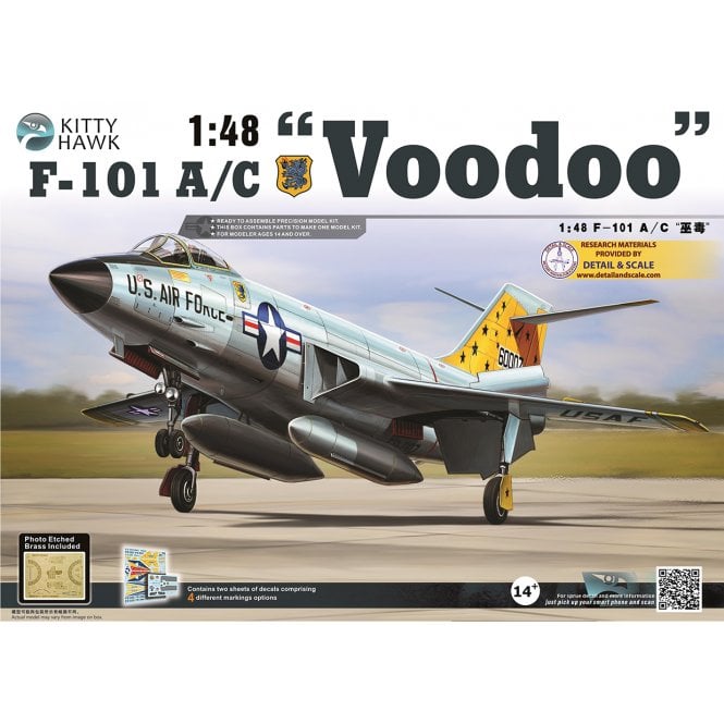 1:48 F-101 A/C Voodoo Aircraft Model Kit