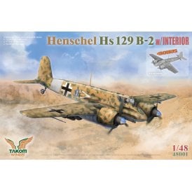 1:48 Henschel Hs 129 B-2 with Interior Model Aircraft Kit