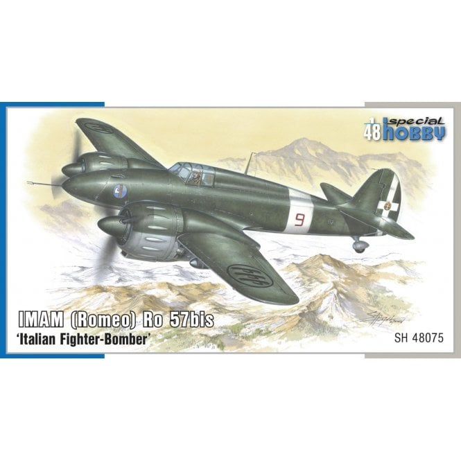 1:48 IMAM (Romeo) Ro.57bis 'Italian Fighter Bomber' Aircraft Model Kit