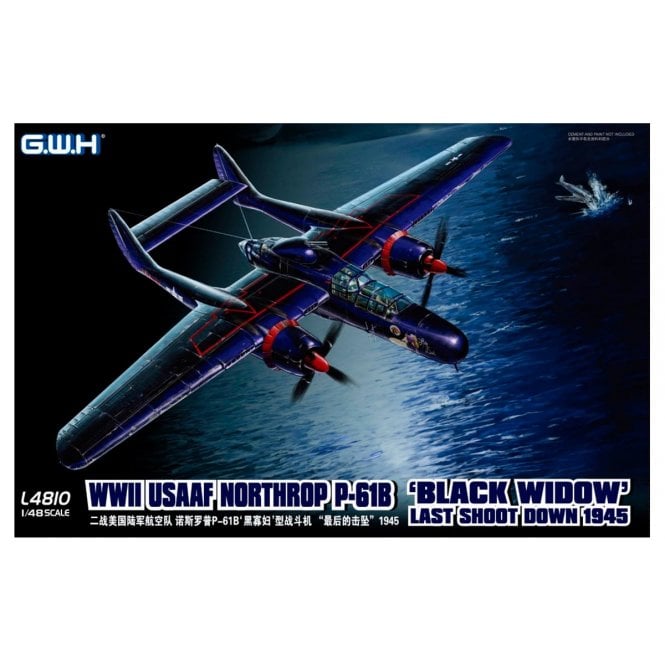 1:48 P-61B Black Widow USAAF ' Last Shoot Down 1945 ' Aircraft Model Kit 