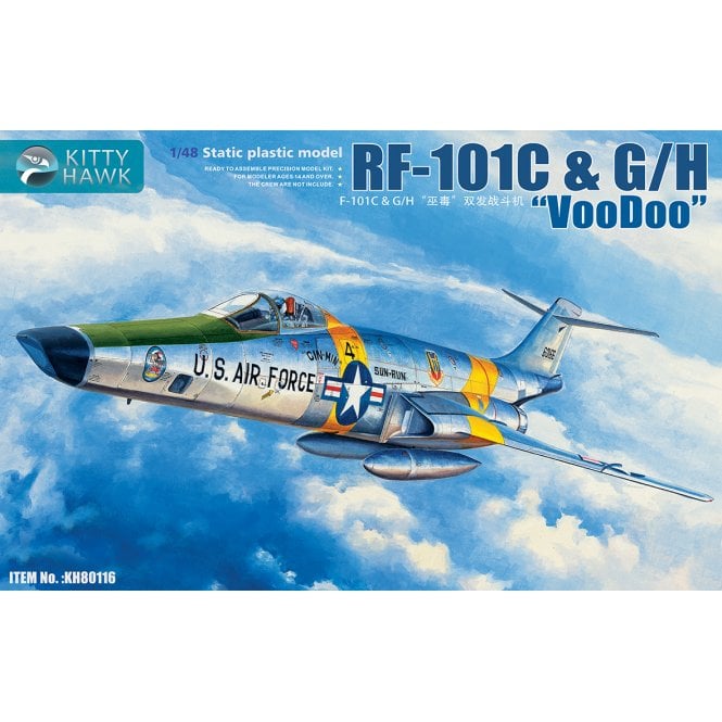 1:48 RF-101 C G/H Voodoo Aircraft Model Kit