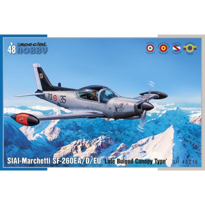 1:48 SIAI-Marchetti SF-260EA/D/EU 'Late Bulged Canopy Type' Aircraft Model Kit
