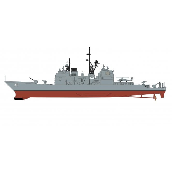 1:700 USS Vincennes (CG-49) Ticonderoga Class guided missile cruiser Model Ship