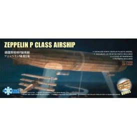 1:700 Zeppelin P Class Airship w/3D printed N500 British Triplane Model Aircraft Kit