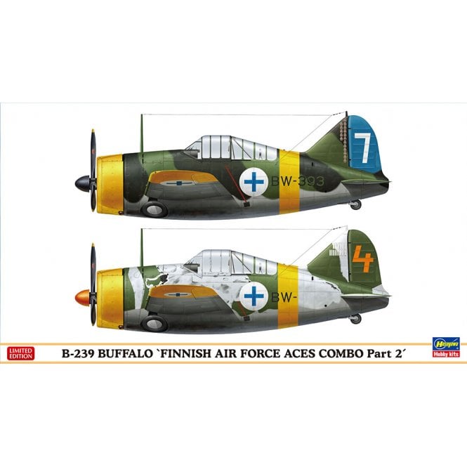 1:72 B-239 Buffalo Finnish Air Force Aces Combo - 2 Kits in 1 Model Kit - Limited Edition