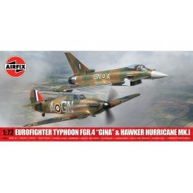 1:72 Eurofighter Typhoon FGR.4 "Gina" & Hawker Hurricane Mk.I - Twin Pack Model Aviation Kit