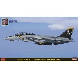 1:72 F-14B Tomcat VF-103 Jolly Rogers 2002 With Bonus Patch Aircraft Model Kit