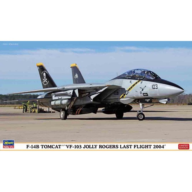 1:72 F-14B Tomcat VF-103 Jolly Rogers Last Flight 2004 Aircraft Model Kit - Limited Edition