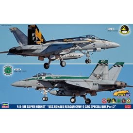 1:72 F/A-18E Super Hornet U.S.S RONALD REAGAN CVW-5 CAG Special Box 2 kits in 1 Model Kit - Limited Edition