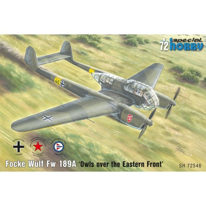 1:72 Focke Wulf Fw 189A 'Owls over the Eastern Front’ Aircraft Model Kit