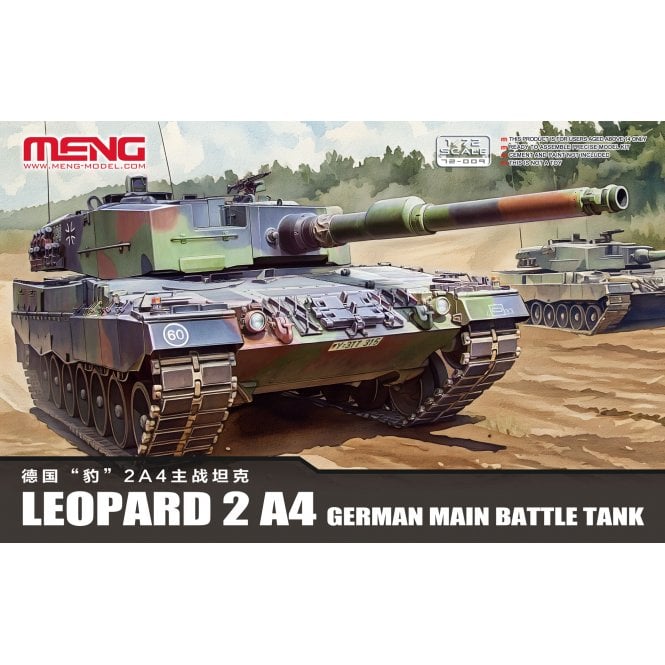 1:72 German Main Battle Tank Leopard 2 A4 Military Model Kit