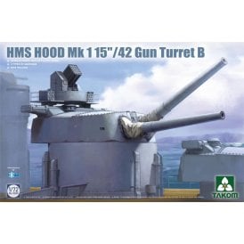 1:72 HMS HOOD Mk1 15" / 42 Gun Turret B Model Ship Kit 