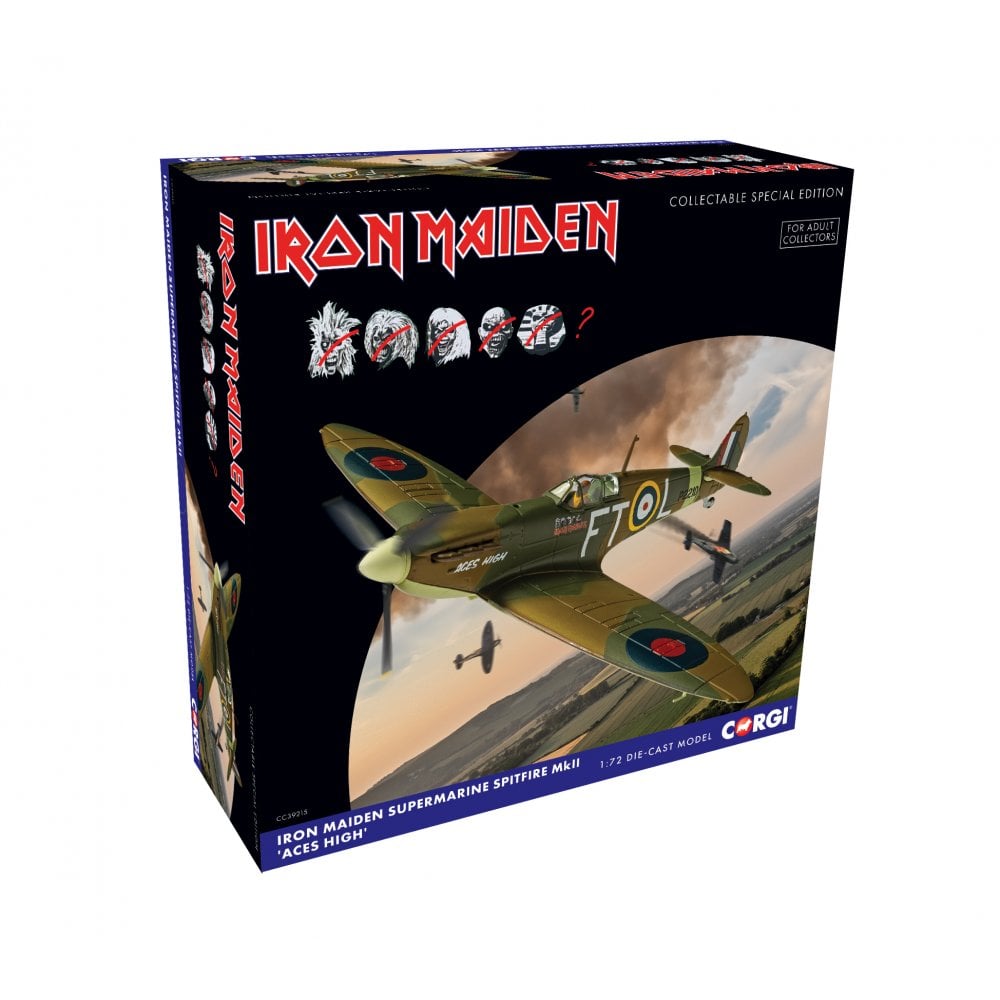 Corgi CC39215 1:72 Iron Maiden - Supermarine Spitfire MKII 'Aces