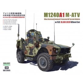 1:72 M1240A1 M-ATV MRAP With XZL 16.00 X R20 Wheel Set Military Model Kit