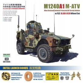 1:72 M1240A1 M-ATV MRAP With XZL 16.00 X R20 Wheel Set Special Edition Military Model Kit