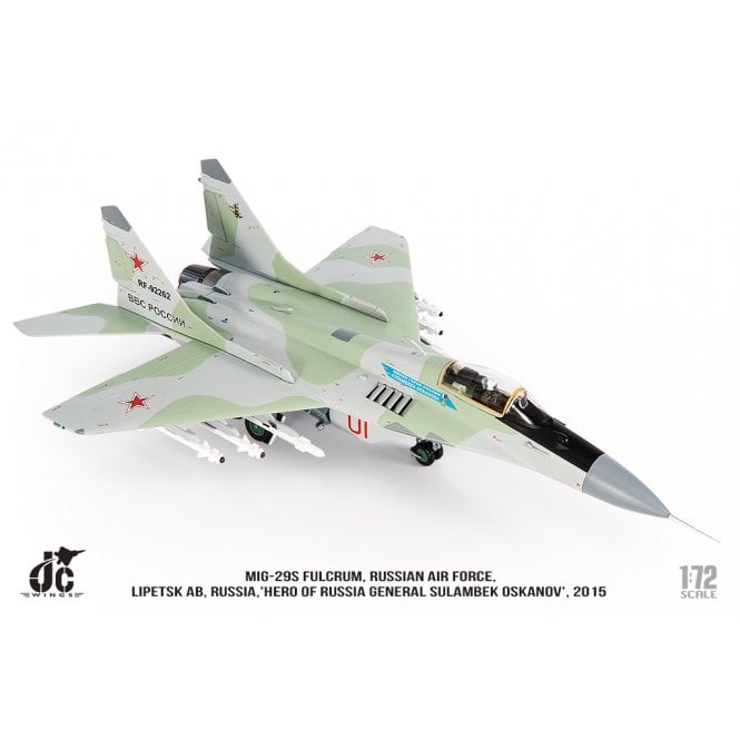 1:72 Mig-29S Fulcrum Russian Air Force, Lipetsk AB, Russia, ' Hero of Russia General Sulambek Oskanov ' 2015