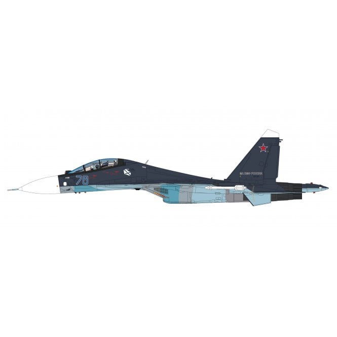1:72 Su-30SM2 Blue 78, Russian Navy Aviation, Jan 2022 (w/ thrust-vectoring nozzles)