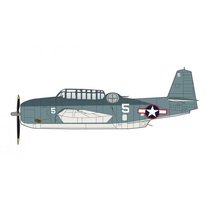 1:72 TBF-1 Avenger white 5, USS Ranger, 9 Sept 1943