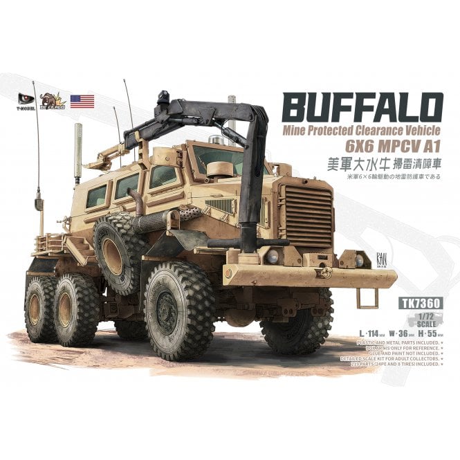 1:72 U.S. 'Buffalo' 6X6 MPCV A1 (normal version) Military Model Kit
