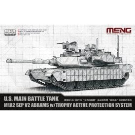 1:72 U.S. MBT M1A2 SEP v2 Abrams w/ Trophy APS Military Model Kit