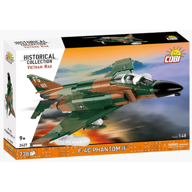 2427 1:48 Historical Collection - F-4C Phantom II Vietnam War Aircraft Construction Kit 738 Pieces