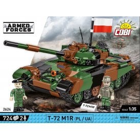 2624 1:35 Armed Forces T-72 M1R (PL/UA) Military Construction Kit 724 Pieces