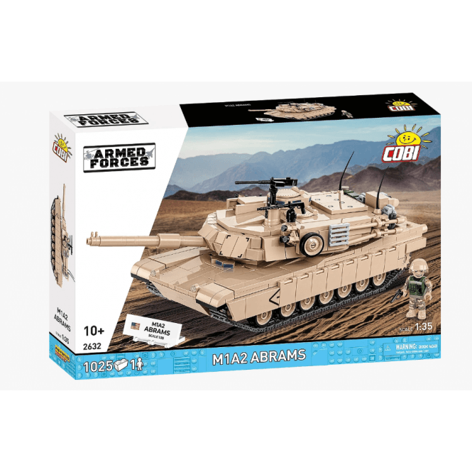 2632 1:35 Armed Forces - M1A2 ABRAMS Military Construction Kit 1025 Pieces