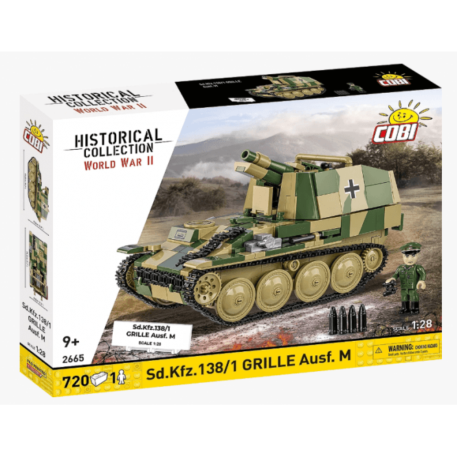 2665 1:35 Historical Collection WWII - Sd.Kfz.138/1 Grille Ausf.M Military Construction Kit 720 Pieces