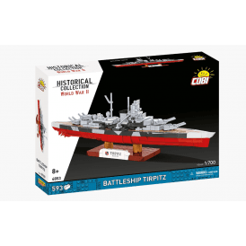 4853 1:700 Historical Collection WWII - Battleship Tirpitz Ship Construction Kit 593 Pieces