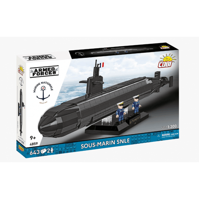 4859 1:300 Armed Forces Marine Nationale - Sous-Marin SNLE Ship Construction Kit 643 Pieces