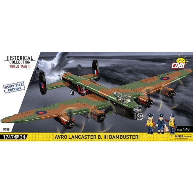 5758 1:48 Historial Collection - World War II - Avro Lancaster B III Dambusters Aircraft Construction Kit 1795 Pieces