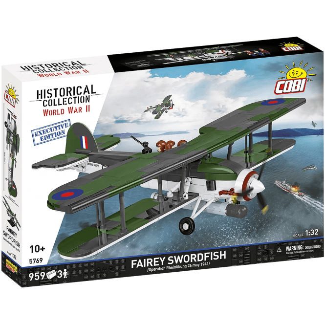5769 1:32 Historical Collection - World War II - Fairey Swordfish Executive Edition Aircraft Construction Kit 960 Pieces