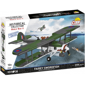5769 1:32 Historical Collection - World War II - Fairey Swordfish Executive Edition Aircraft Construction Kit 960 Pieces