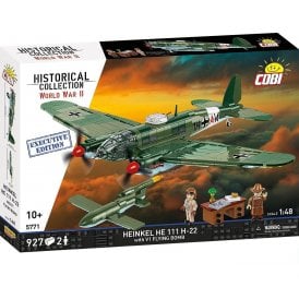 5771 1:48 Historical Collection - World War II - Heinkel He 111 H-2 with V1 Aircraft Construction Kit 840 Pieces
