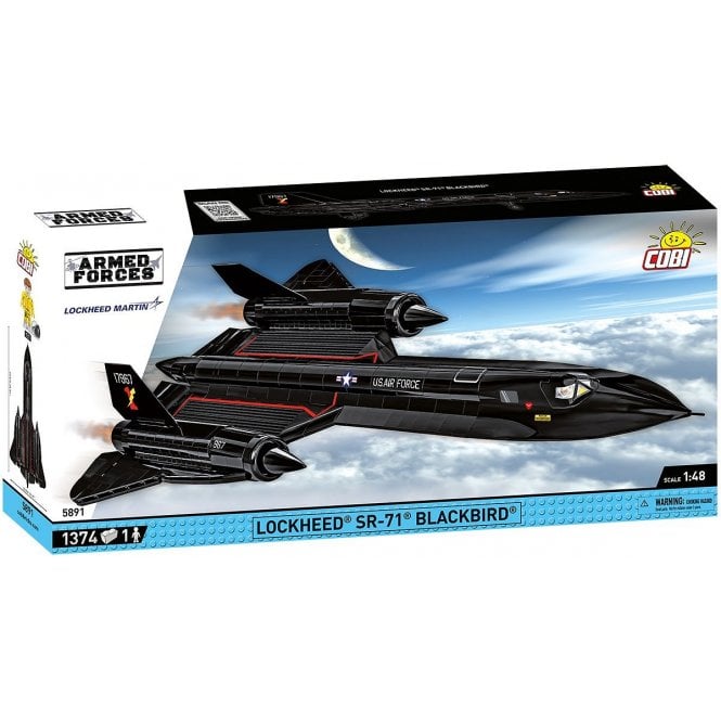 5891 1:48 Armed Forces - Lockheed SR-71 Blackbird - Aircraft Construction Kit 1374 Pieces