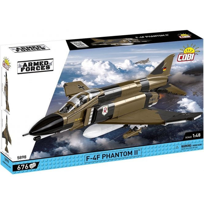 5898 1:48 Armed Forces - F-4F Phantom II in Luftwaffe colors - Aircraft Construction Kit 676 Pieces