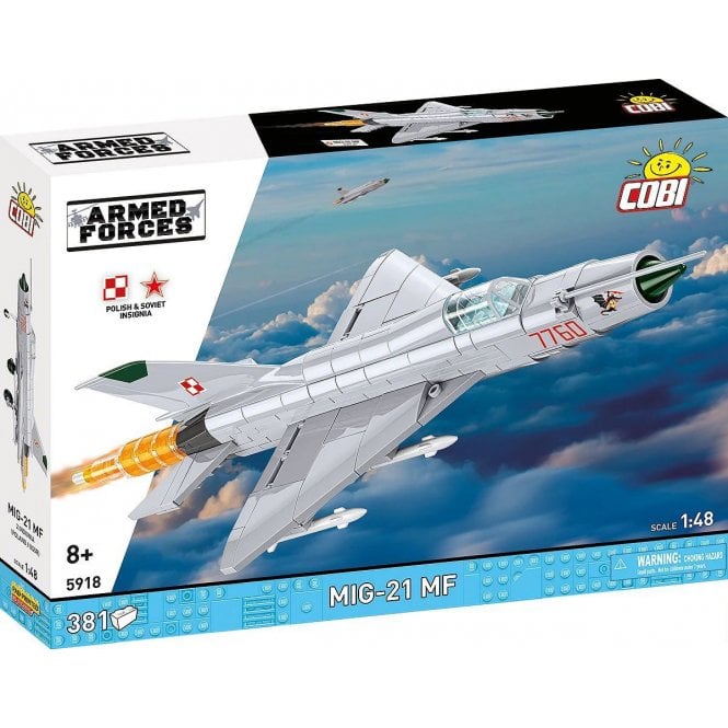 5918 1:48 Armed Forces - MIG-21 MF Aviation Construction Kit 381 Pieces