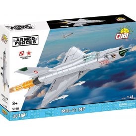 5918 1:48 Armed Forces - MIG-21 MF Aviation Construction Kit 381 Pieces