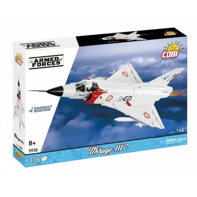 5930 1:48 Armed Forces - Mirage IIIC - Aviation Construction Kit 375 Pieces