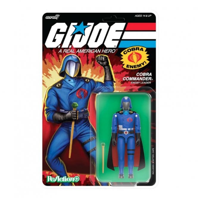 G.I. Joe ReAction+ Wave 06 - Cobra Commander (Movie Black Cape) Figure