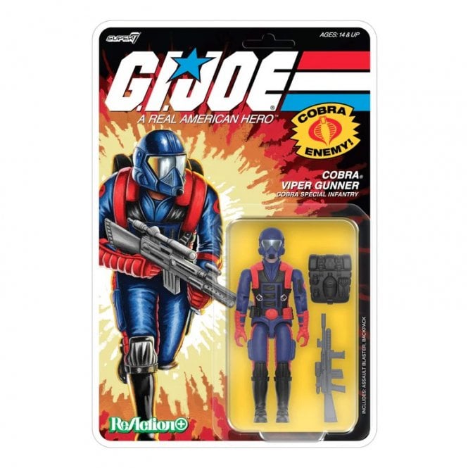 G.I. Joe ReAction+ Wave 9 - Cobra Viper Gunner Figure