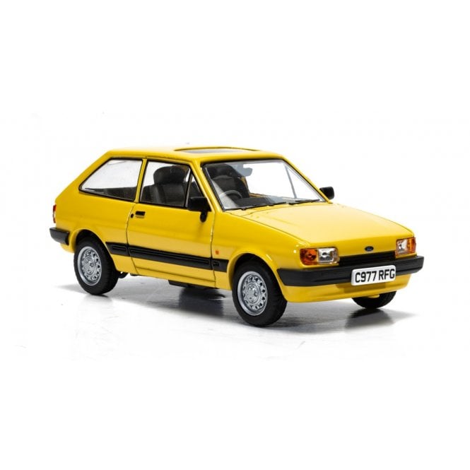 Vanguards 1:43 Ford Fiesta Mk2 1.1L, Citrine Yellow Model Car
